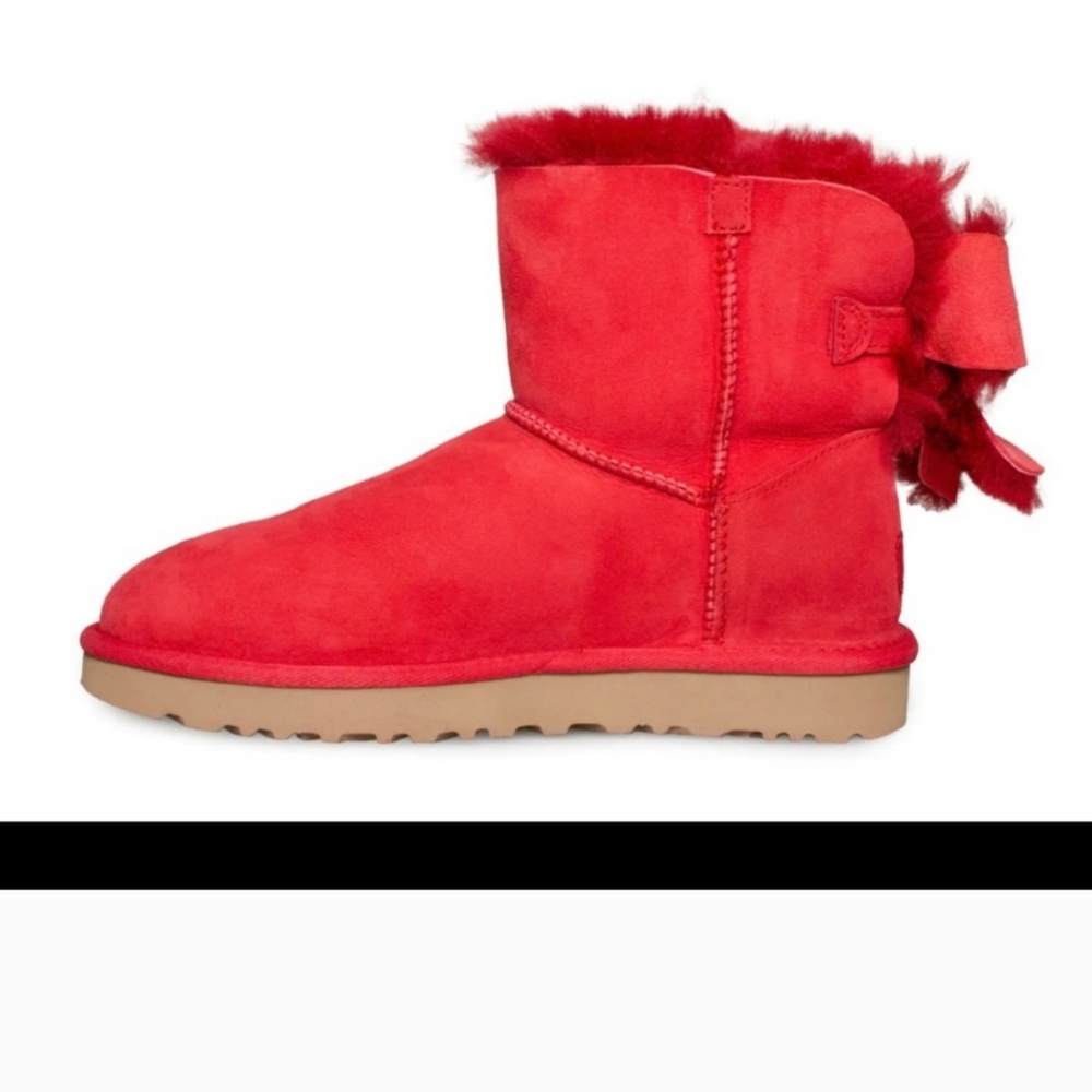 Ugg Classic Bow Heritage Ribbon Red Boots